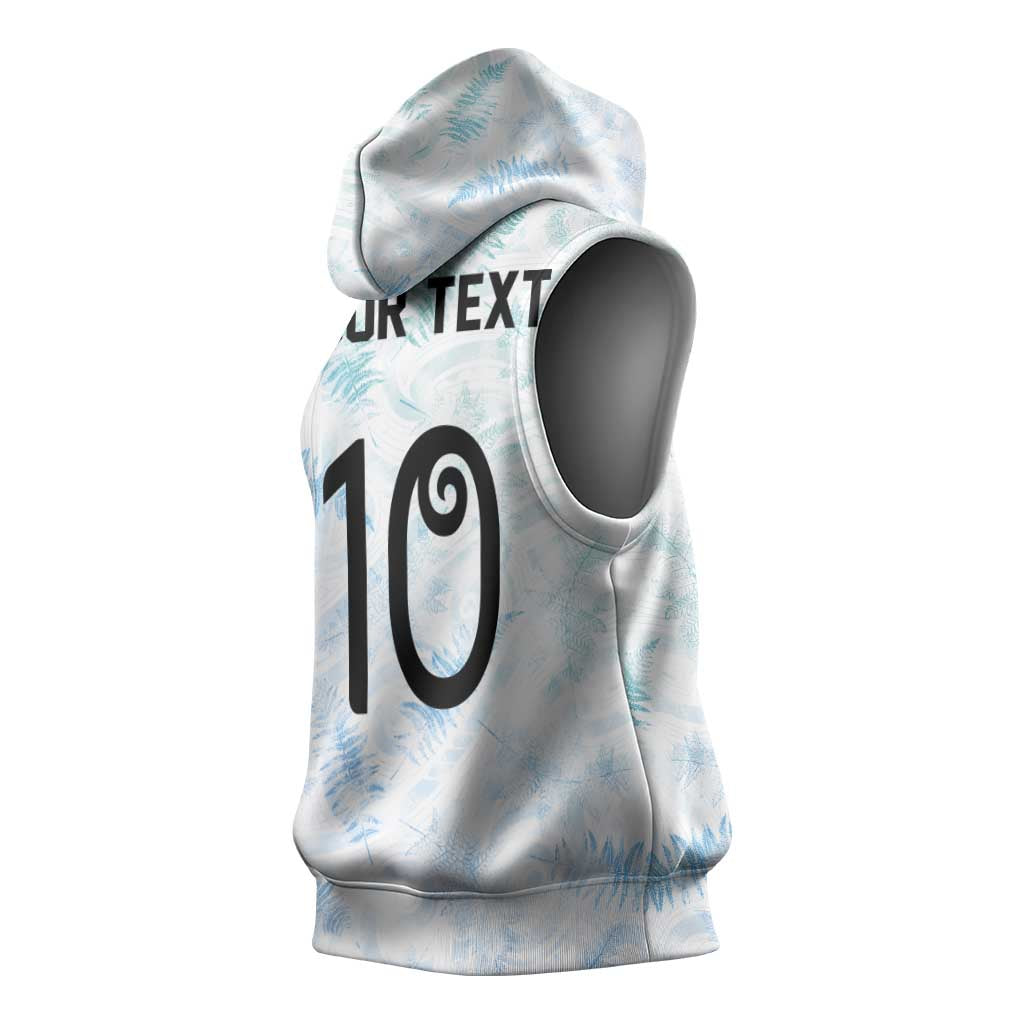 Custom New Zealand Football Sleeveless Hoodie The Whites-Aotearoa Inspired LT03 - Polynesian Pride
