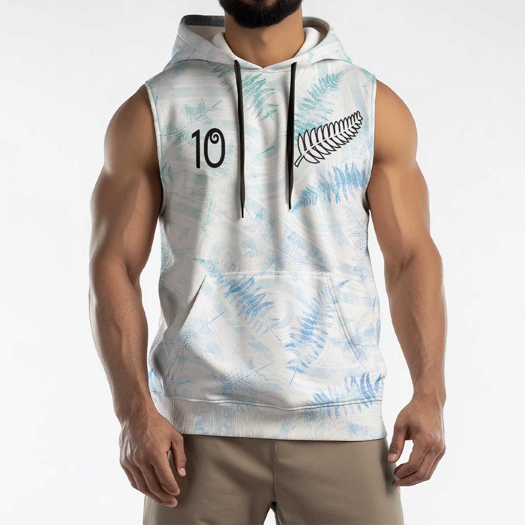 Custom New Zealand Football Sleeveless Hoodie The Whites-Aotearoa Inspired LT03 - Polynesian Pride