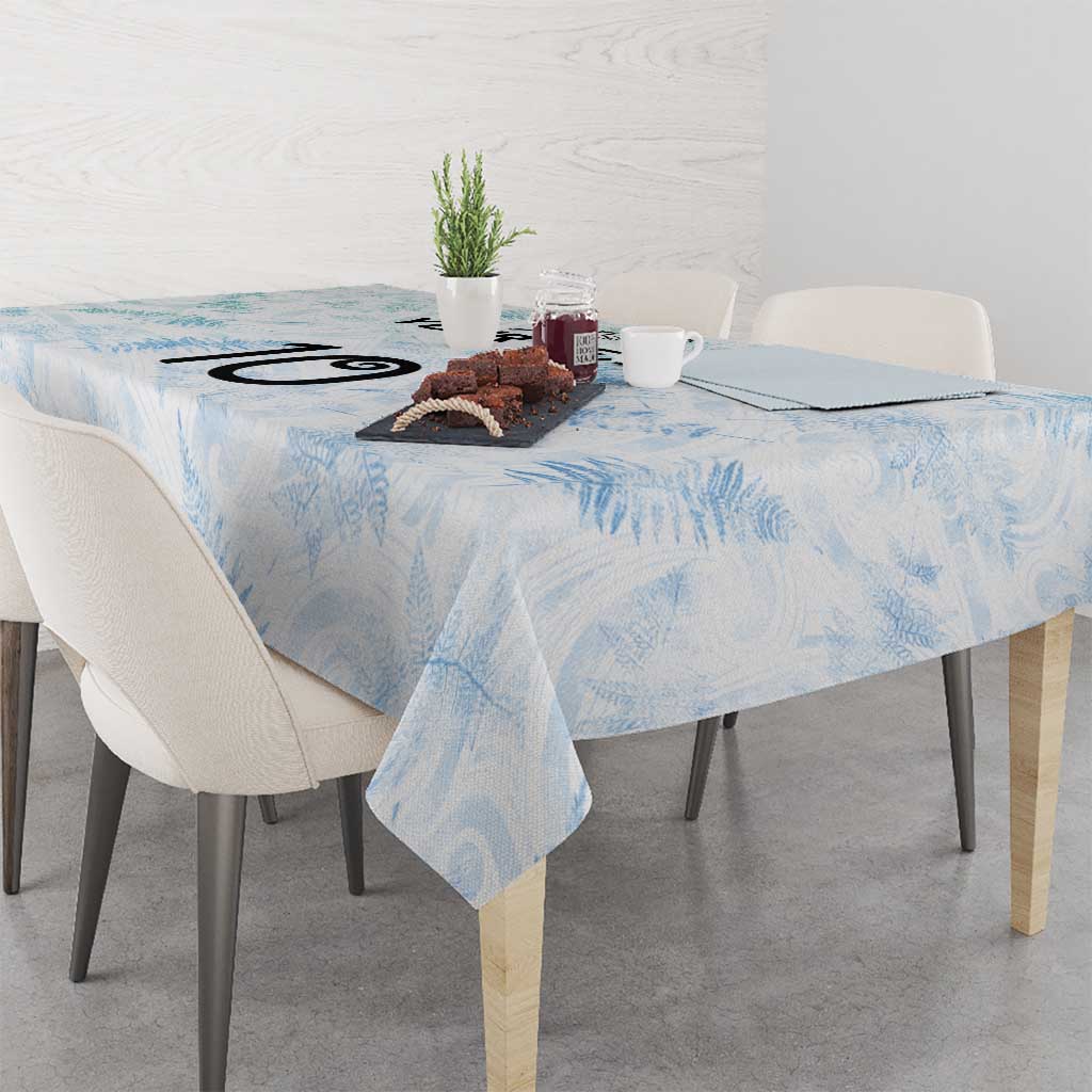 Custom New Zealand Football Tablecloth The Whites-Aotearoa Inspired - Polynesian Pride