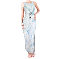 Custom New Zealand Football Tank Maxi Dress The Whites-Aotearoa Inspired LT03 Women White - Polynesian Pride