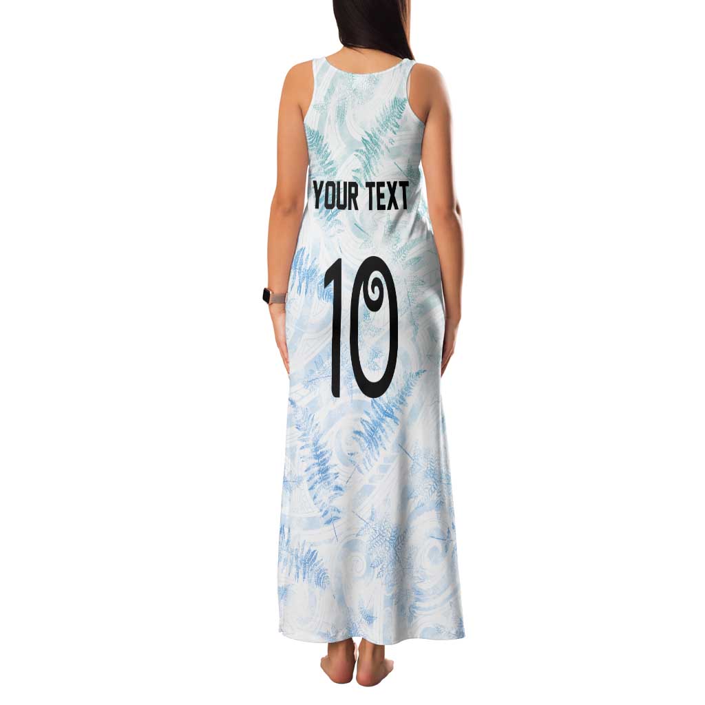 Custom New Zealand Football Tank Maxi Dress The Whites-Aotearoa Inspired LT03 - Polynesian Pride