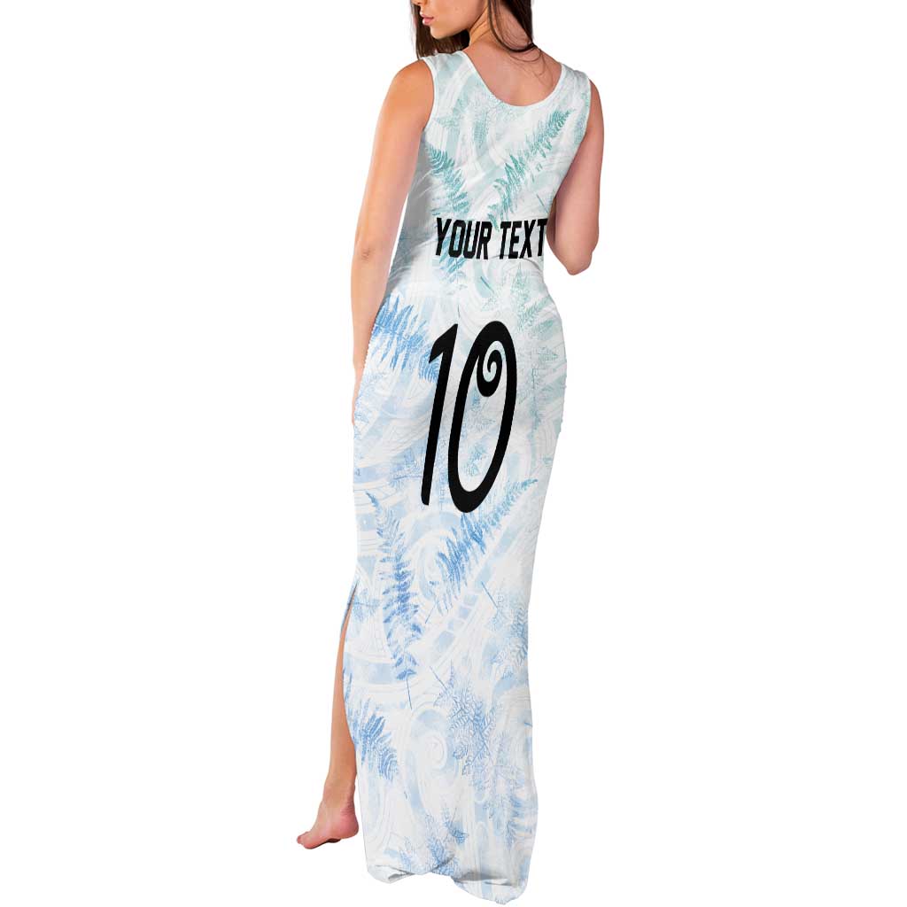 Custom New Zealand Football Tank Maxi Dress The Whites-Aotearoa Inspired LT03 - Polynesian Pride