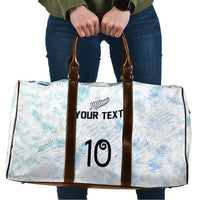 Custom New Zealand Football Travel Bag The Whites-Aotearoa Inspired LT03 White - Polynesian Pride