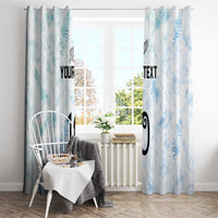 Custom New Zealand Football Window Curtain The Whites-Aotearoa Inspired - Polynesian Pride