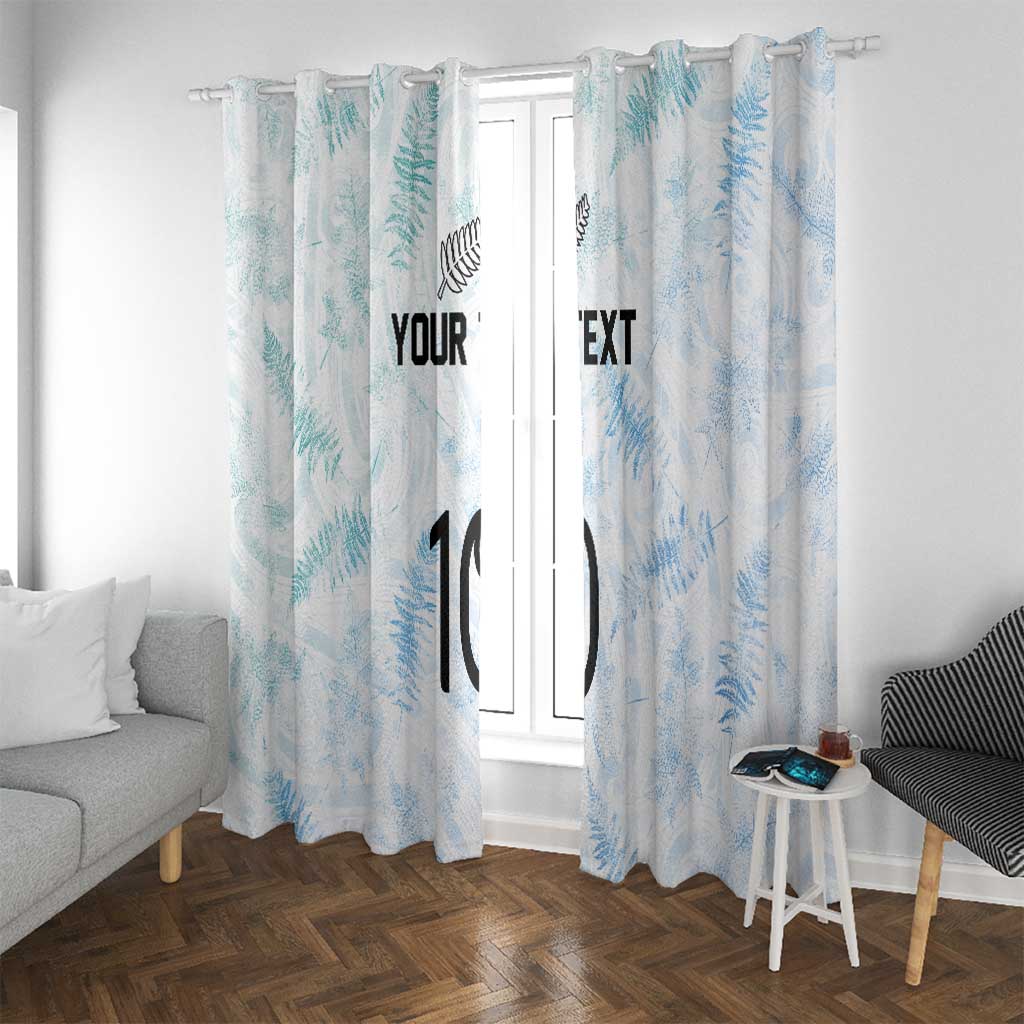 Custom New Zealand Football Window Curtain The Whites-Aotearoa Inspired - Polynesian Pride