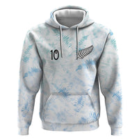 Custom New Zealand Football Zip Hoodie The Whites-Aotearoa Inspired LT03 Pullover Hoodie White - Polynesian Pride