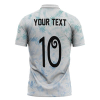 Custom New Zealand Football Zipper Polo Shirt The Whites-Aotearoa Inspired LT03 - Polynesian Pride