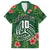 Custom Hawaii Volleyball Hawaiian Shirt Kakau Abstract and Tropical Plants Green Color - Polynesian Pride