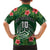 Custom Hawaii Volleyball Hawaiian Shirt Kakau Abstract and Tropical Plants Green Color - Polynesian Pride