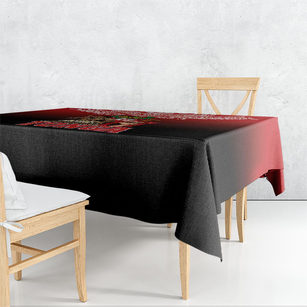 Mate Ma'a Tonga Tablecloth Traditional Warrior and Ngatu Art Pattern LT03 - Polynesian Pride