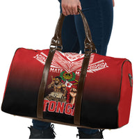 Mate Ma'a Tonga Travel Bag Traditional Warrior and Ngatu Art Pattern LT03 - Polynesian Pride