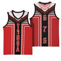 Tonga Basketball Jersey Tribal Pacific Ngatu Motif LT03 - Polynesian Pride