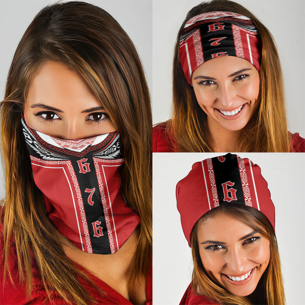 Tonga Neck Gaiter Tribal Pacific Ngatu Motif LT03 - Polynesian Pride