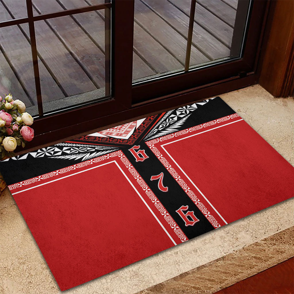 Tonga Rubber Doormat Tribal Pacific Ngatu Motif LT03 - Polynesian Pride