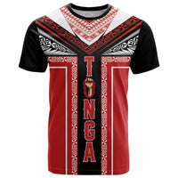 Tonga T Shirt Tribal Pacific Ngatu Motif LT03 Red - Polynesian Pride
