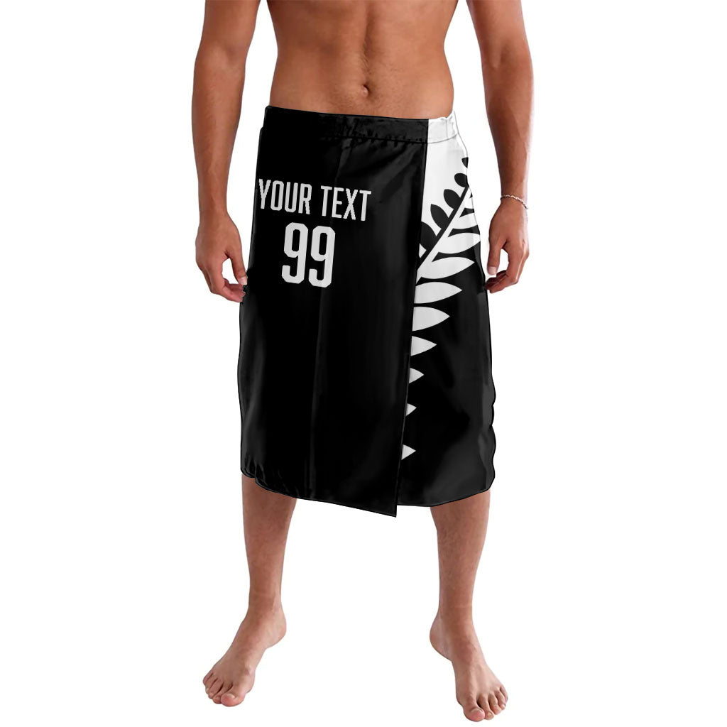 Custom Aotearoa Rugby League Lavalava Kiwi Haka and Fern - Sporty Style LT03 Black - Polynesian Pride