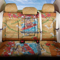 Hawaii Mele Kalikimaka Back Car Seat Cover Funny Santa Claus Surfing on Tropical Plants LT03 One Size Multicolor - Polynesian Pride