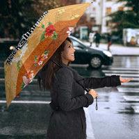 Hawaii Mele Kalikimaka Umbrella Funny Santa Claus Surfing on Tropical Plants LT03 - Polynesian Pride