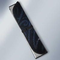 Aotearoa Matariki Auto Sun Shade Maori Tribal with Silver Fern and Tui Bird Galaxy Style - Polynesian Pride