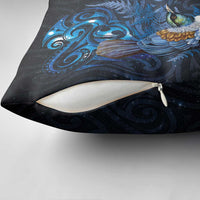 Aotearoa Matariki Pillow Cover Maori Tribal with Silver Fern and Tui Bird Galaxy Style LT03 - Polynesian Pride