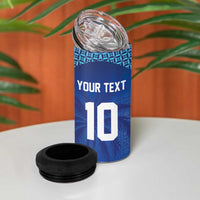 Custom Fiji Football-Towards World Cup 2026 4 in 1 Can Cooler Tumbler LT03 - Polynesian Pride