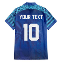 Custom Fiji Football-Towards World Cup 2026 Family Matching Off Shoulder Short Dress and Hawaiian Shirt LT03 - Polynesian Pride