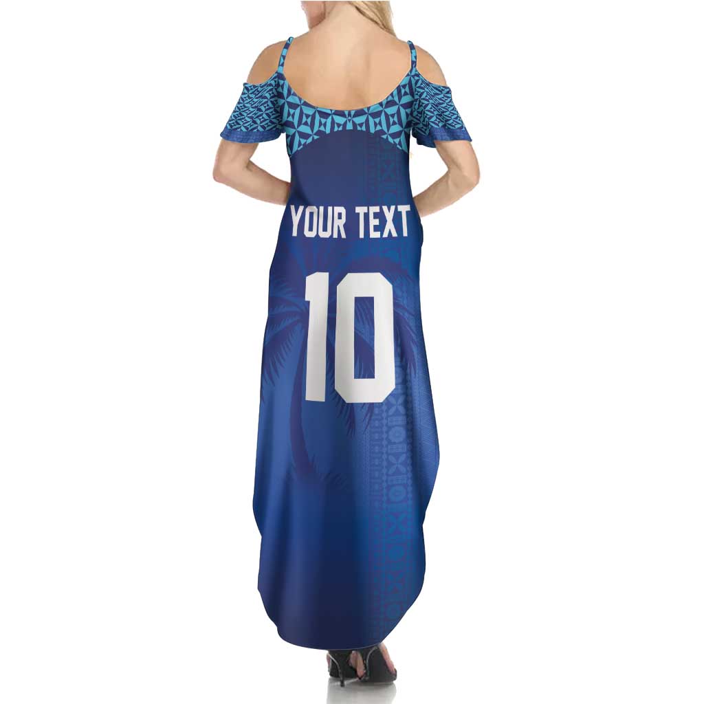 Custom Fiji Football-Towards World Cup 2026 Family Matching Summer Maxi Dress and Hawaiian Shirt LT03 - Polynesian Pride