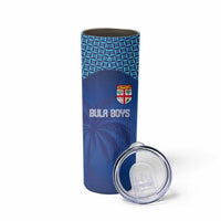 Custom Fiji Football-Towards World Cup 2026 Skinny Tumbler LT03 - Polynesian Pride