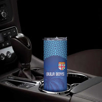 Custom Fiji Football-Towards World Cup 2026 Skinny Tumbler LT03 - Polynesian Pride
