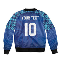 Custom Fiji Football-Towards World Cup 2026 Sleeve Zip Bomber Jacket