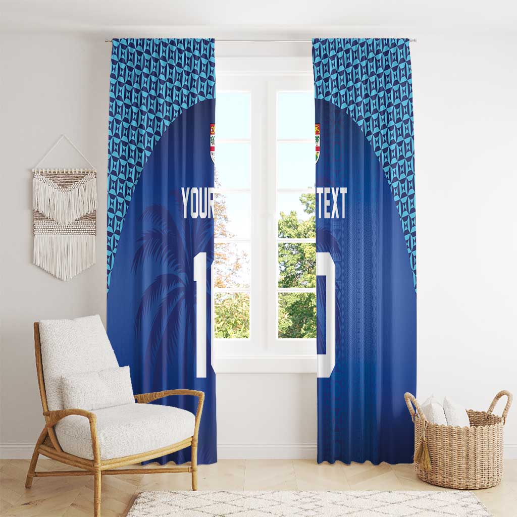 Custom Fiji Football-Towards World Cup 2026 Window Curtain