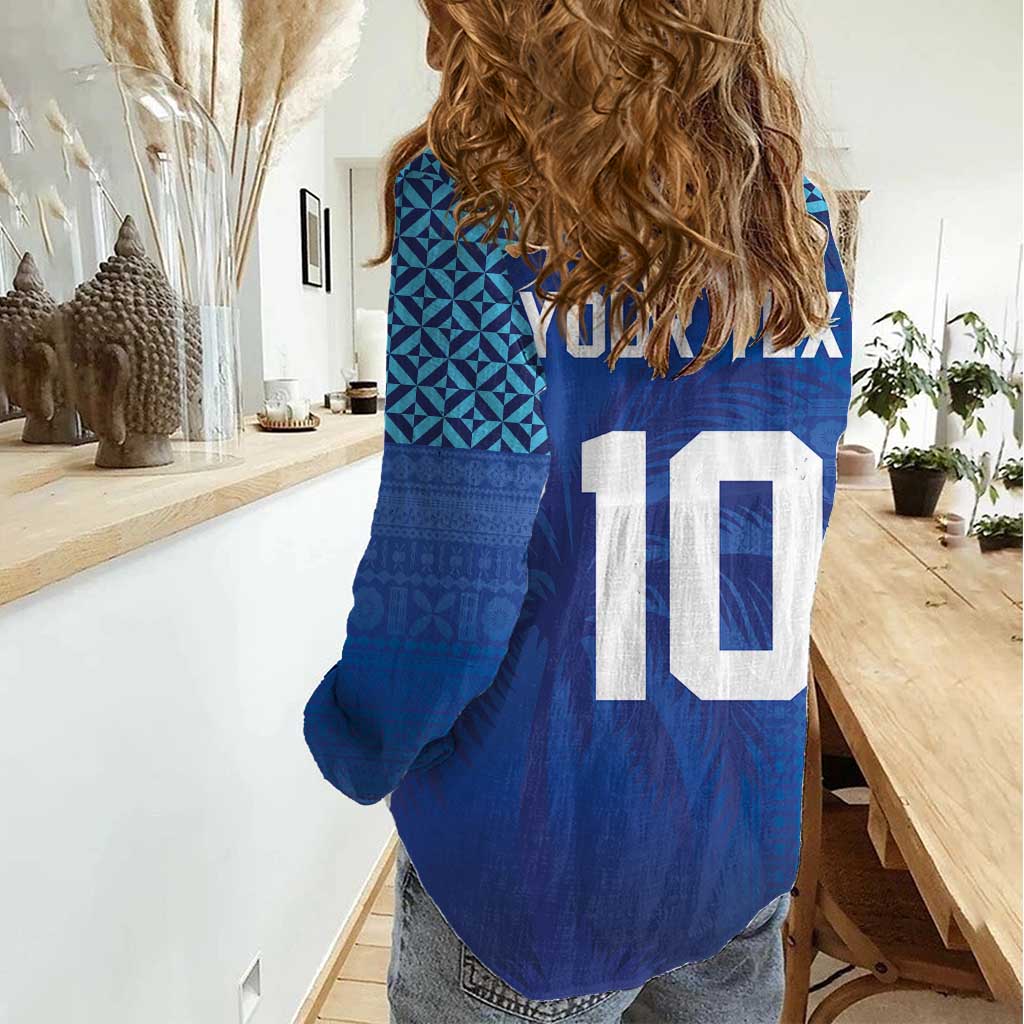 Custom Fiji Football-Towards World Cup 2026 Women Casual Shirt LT03 - Polynesian Pride
