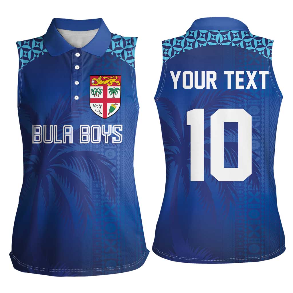 Custom Fiji Football-Towards World Cup 2026 Women Sleeveless Polo Shirt LT03 - Polynesian Pride