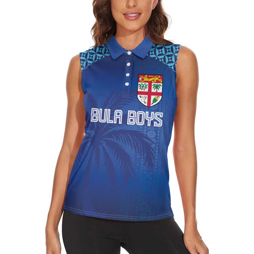 Custom Fiji Football-Towards World Cup 2026 Women Sleeveless Polo Shirt LT03 - Polynesian Pride
