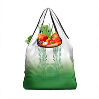 Philippines Barong Style Grocery Bag with Polynesian Art and Leaf Motif Green Color LT03 1-pack One Size Green - Polynesian Pride