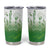 Philippines National Costume Style Tumbler Cup Barong Tagalog and Eagle Feather Green Color