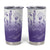 Philippines National Costume Style Tumbler Cup Barong Tagalog and Eagle Feather Purple Color