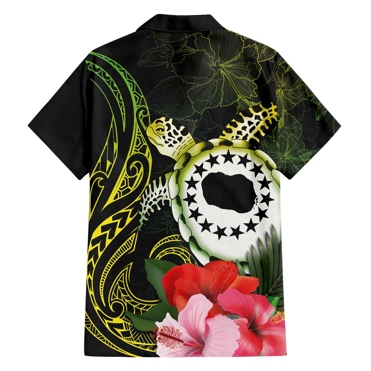Kia Orana Cook Islands Family Matching Puletasi and Hawaiian Shirt Turtle and Hibiscus Polynesian Pattern LT03 - Polynesian Pride