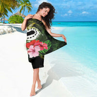 Kia Orana Cook Islands Sarong Turtle and Hibiscus Polynesian Pattern