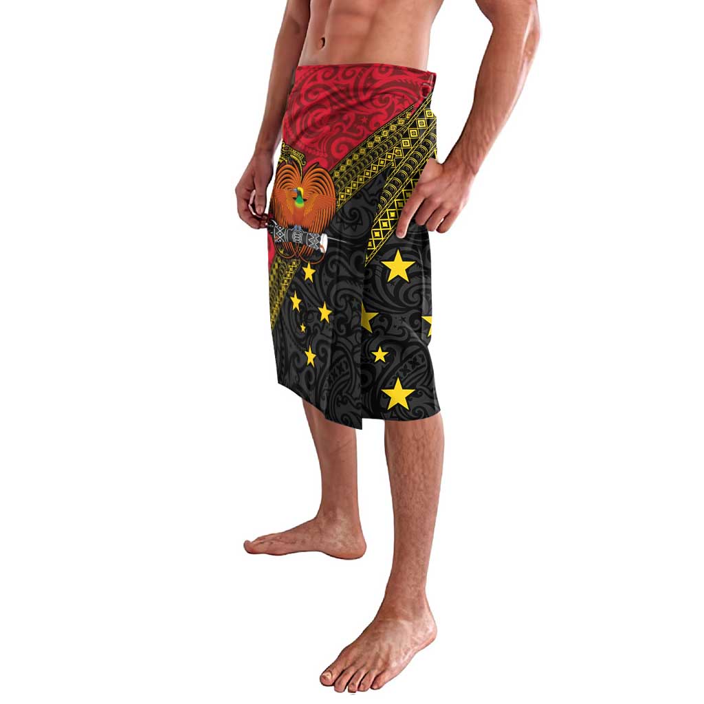 Papua new Guinea Goroka Show Lavalava Bird-of-paradise and Melanesian Tattoo Pattern