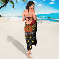 Papua new Guinea Goroka Show Sarong Bird-of-paradise and Melanesian Tattoo Pattern