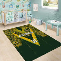 Australia Rugby Custom Area Rug Aboriginal Art Sporty Style LT03 - Polynesian Pride