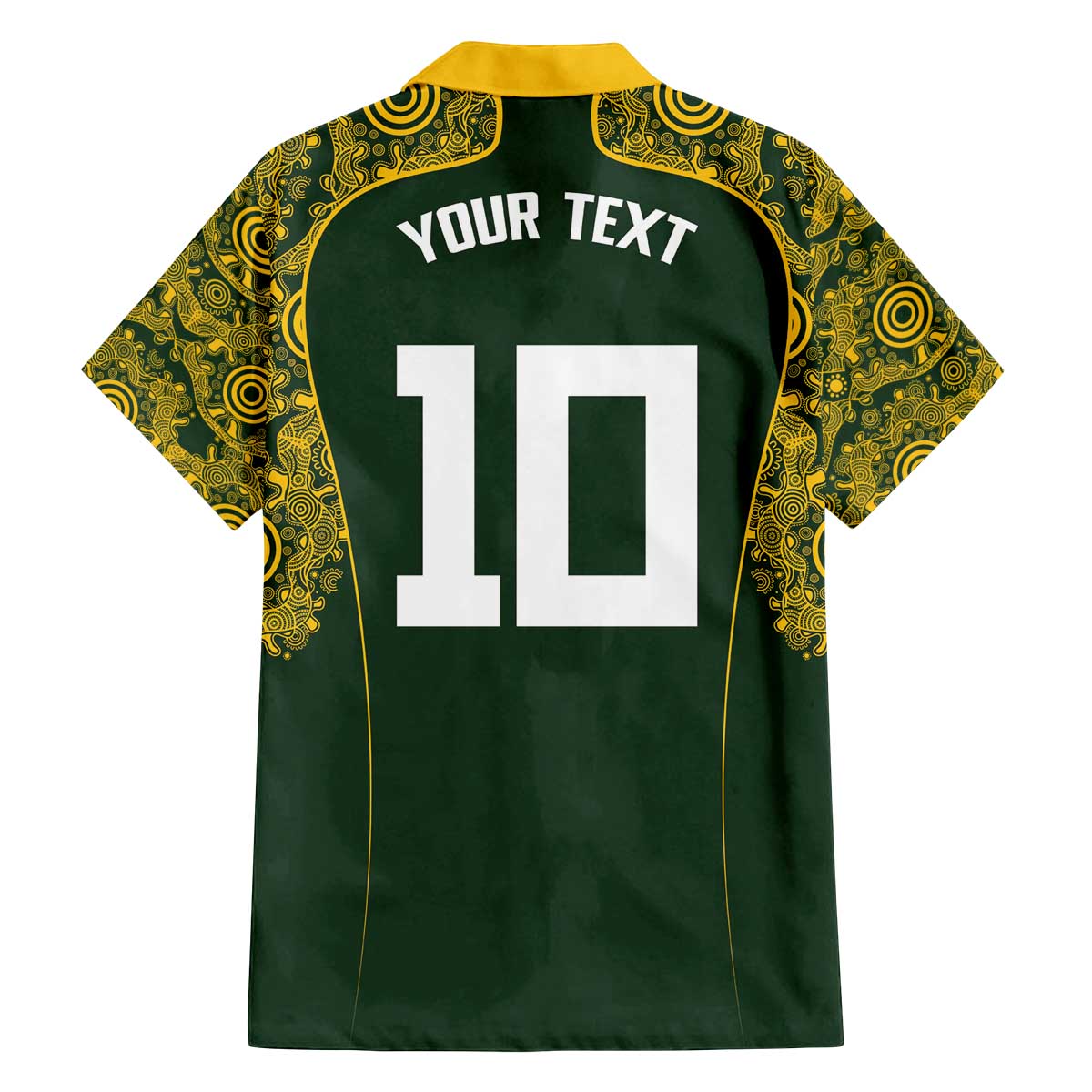 Australia Rugby Custom Family Matching Off The Shoulder Long Sleeve Dress and Hawaiian Shirt Aboriginal Art Sporty Style LT03 - Polynesian Pride