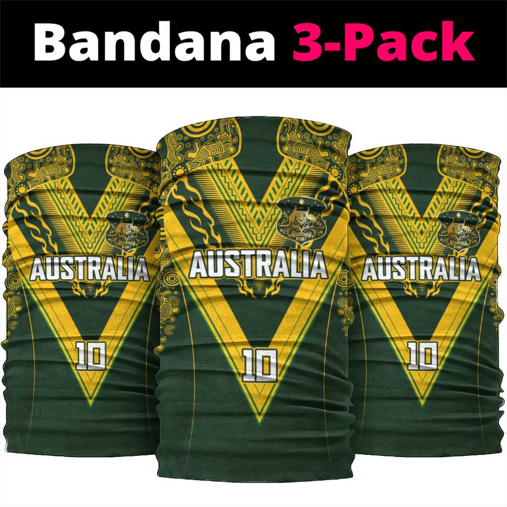 Australia Rugby Custom Neck Gaiter Aboriginal Art Sporty Style - Polynesian Pride