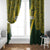 Australia Rugby Custom Window Curtain Aboriginal Art Sporty Style - Polynesian Pride