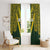 Australia Rugby Custom Window Curtain Aboriginal Art Sporty Style - Polynesian Pride