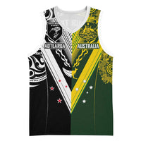 Aotearoa Australia Rugby Custom Basketball Jersey Maori and Aboriginal Art Sporty Style - Polynesian Pride