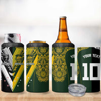 Aotearoa Australia Rugby Custom 4 in 1 Can Cooler Tumbler Maori and Aboriginal Art Sporty Style LT03 - Polynesian Pride
