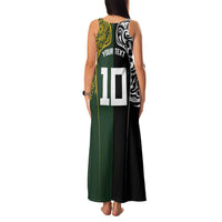 Aotearoa Australia Rugby Custom Family Matching Tank Maxi Dress and Hawaiian Shirt Maori and Aboriginal Art Sporty Style LT03 - Polynesian Pride