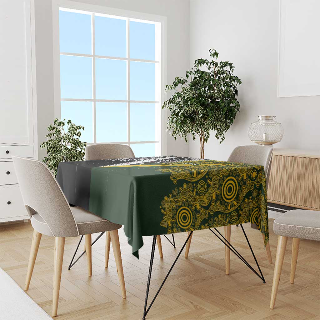 Aotearoa Australia Rugby Tablecloth Maori and Aboriginal Art Sporty Style - Polynesian Pride